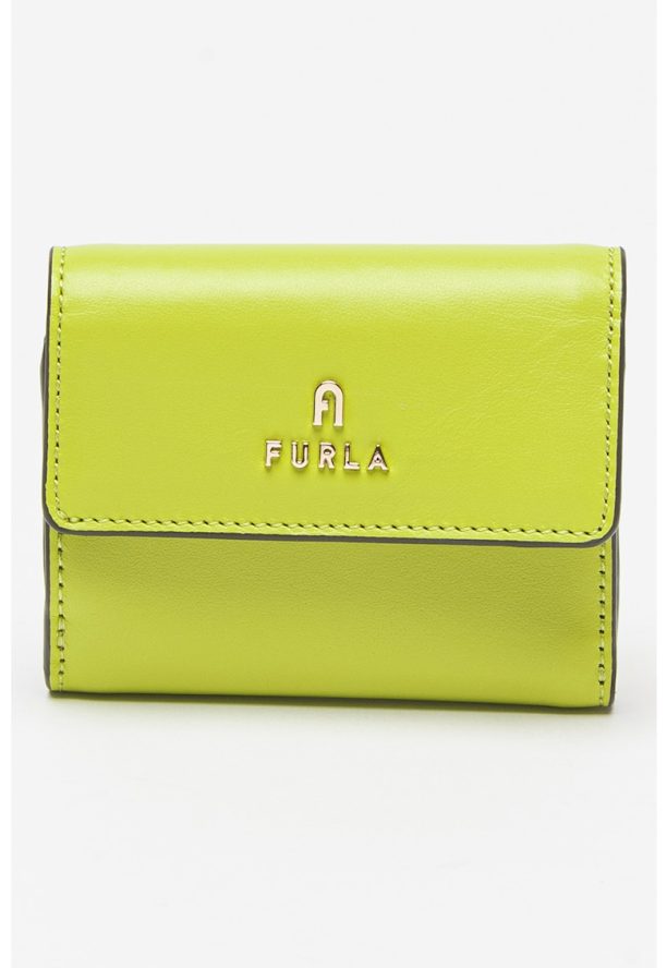 Кожено портмоне Camelia с тройно прегъване Furla