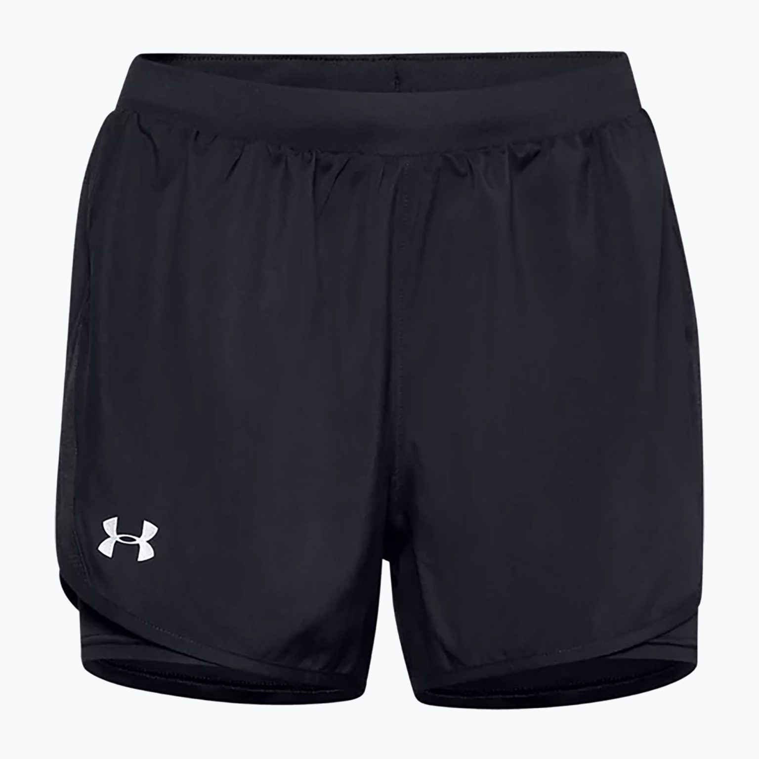 Къси панталони за бягане за жени Under Armour Fly By 2.0 2N1 черни 1356200