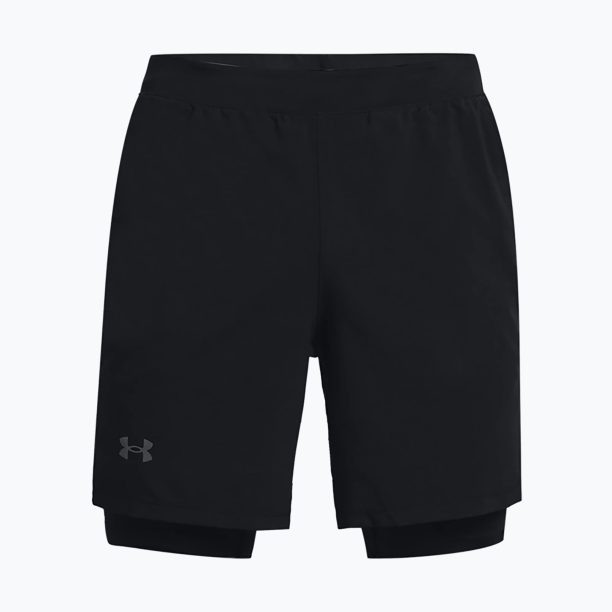 Къси панталони за бягане за мъже Under Armour Launch Sw 7'' 2N1 black 1361497-001