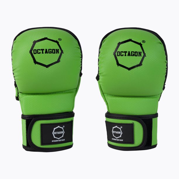 ММА граплинг ръкавици Octagon Kevlar зелени