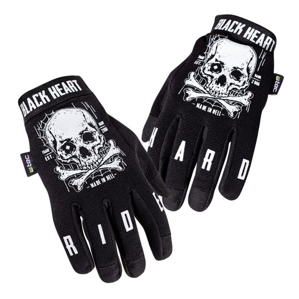 Мото ръкавици W-TEC Black Heart Web Skull на ниска цена