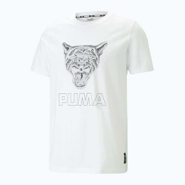 Мъжка баскетболна фланелка PUMA Clear Out puma white