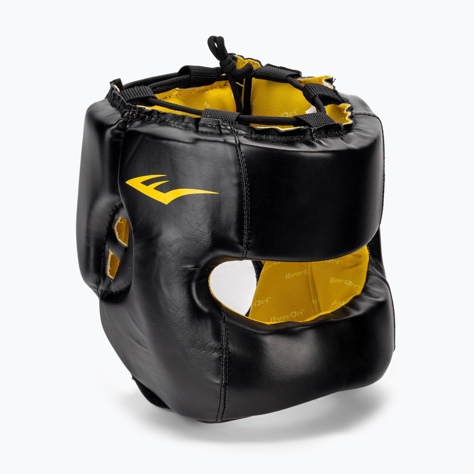 Мъжка боксова каска EVERLAST Elite Lea Headgear black EV 720