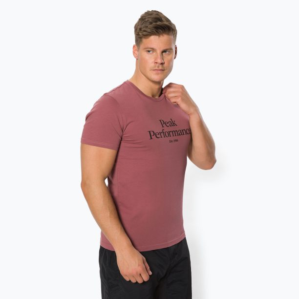 Мъжка риза за трекинг Peak Performance Original Tee brown G77266240