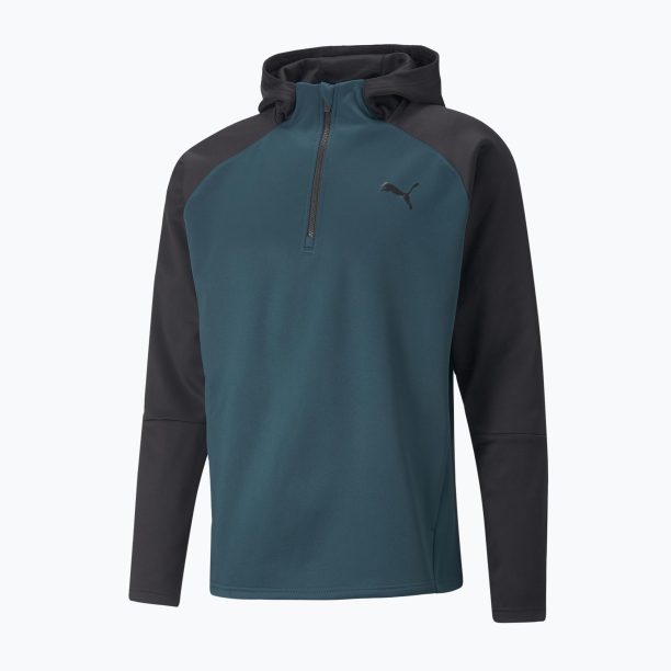 Мъжка спортна блуза PUMA Train Off Season PWR Fleece Hoodie зелен 52214024