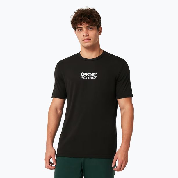 Мъжка тениска Oakley Factory Pilot Ss Tee black FOA404507 за колоездене