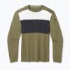 Мъжка тениска Smartwool Classic Thermal Merino Base Layer Colorblock Crew Boxed Green 16354