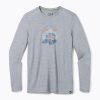 Мъжка тениска Smartwool Snowcat Trek Graphic Tee light grey 16683 trekking t-shirt