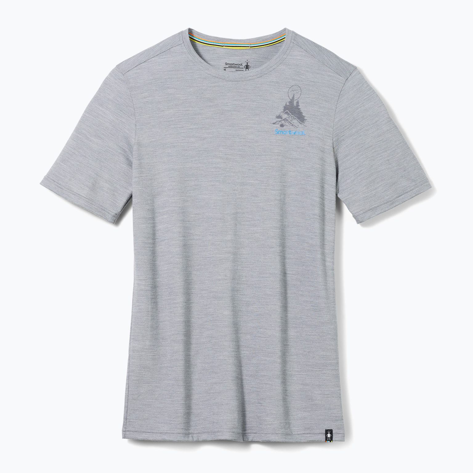 Мъжка тениска Smartwool Wilderness Summit Graphic Tee trekking shirt light grey 16673