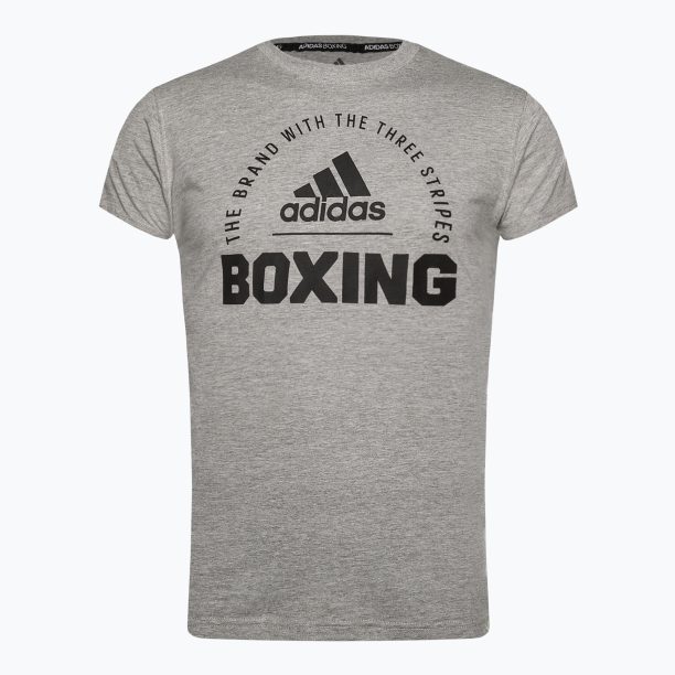 Мъжка тениска adidas Boxing medium grey/heather black