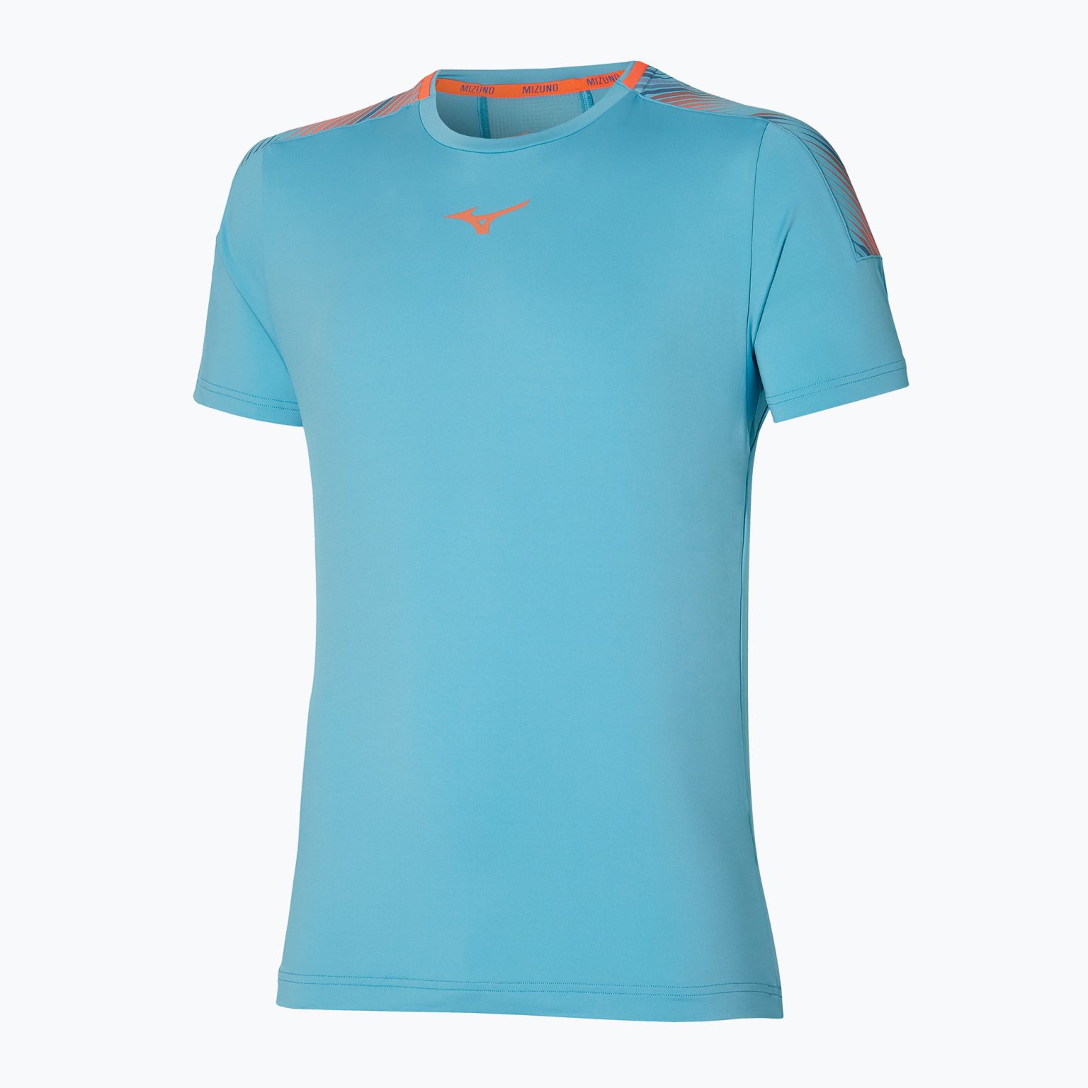 Мъжка тениска за бягане Mizuno Shadow Tee blue 62GAA00222