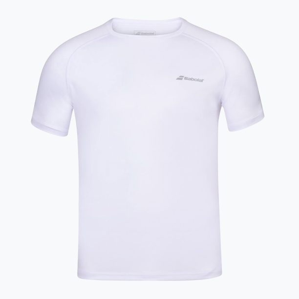 Мъжка тениска за тенис Babolat Play Crew Neck white 3MP1011