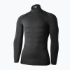 Мъжка термална тениска Mico Odor Zero Mock Neck black IN01451