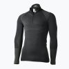 Мъжка термална тениска Mico Warm Control Zip Neck black IN01852