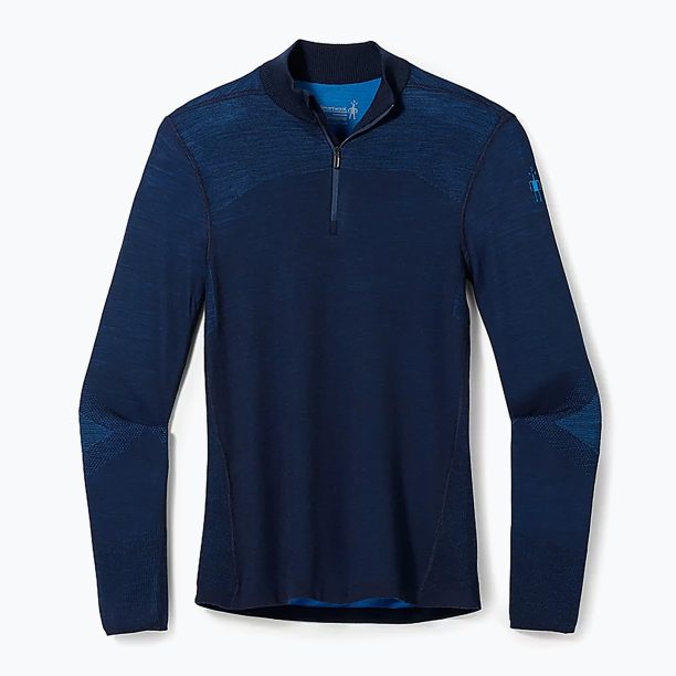 Мъжка термо тениска Smartwool Intraknit Merino 200 1/4 Zip тъмносиня 16260