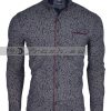 Мъжка черна риза slim fit Ft6359 на ниска цена