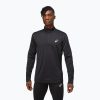 Мъжки ASICS Core 1/2 Zip Winter Top performance черен суитшърт за бягане