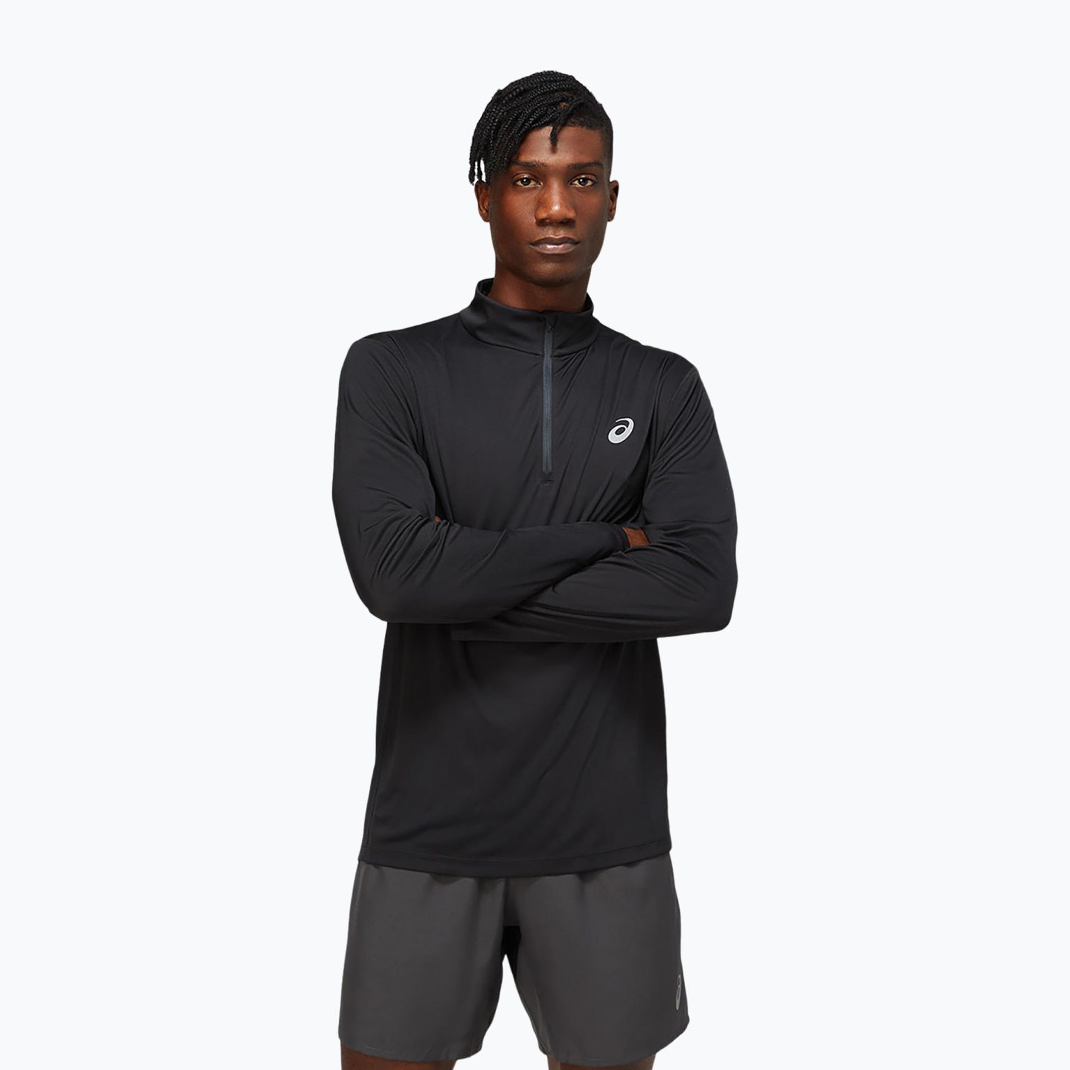 Мъжки ASICS Core 1/2 Zip performance black running longsleeve