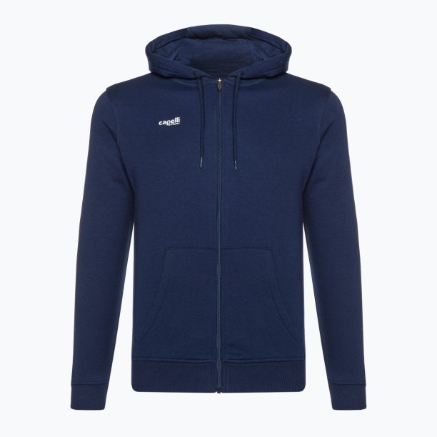 Мъжки Capelli Basics Adult Zip Hoodie футболен суитшърт navy