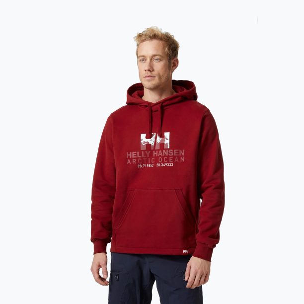 Мъжки Helly Hansen Arctic Ocean Hoodie burgundy 30361_215