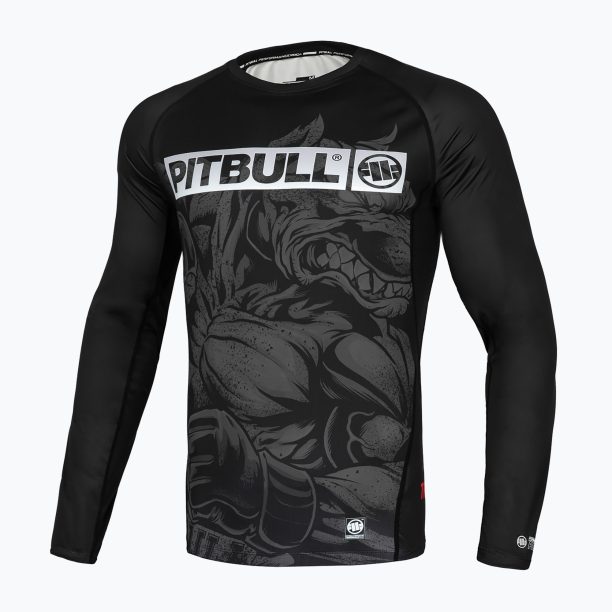 Мъжки Rashguard с дълъг ръкав Pitbull West Coast Masters of MMA Hilltop Rash black