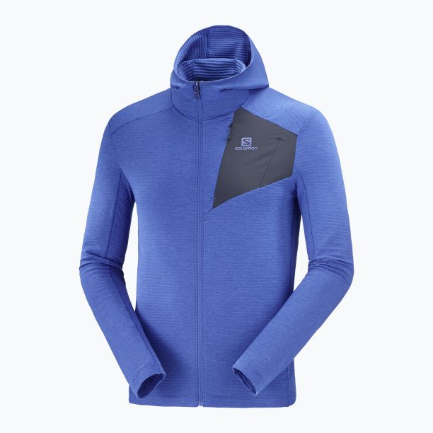 Мъжки Salomon Outline FZ Hoodie blue LC1787900