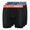 Мъжки боксерки Nike Dri-Fit Essential Micro Boxer Brief 3Pk 9SN черно/синьо/студено сиво/оранжево