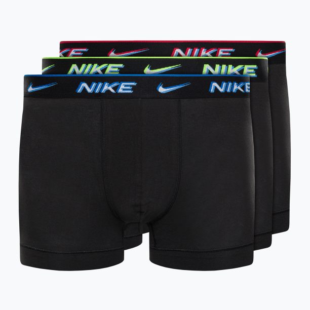 Мъжки боксерки Nike Everyday Cotton Stretch Trunk 3Pk UB1 black/transparency wb