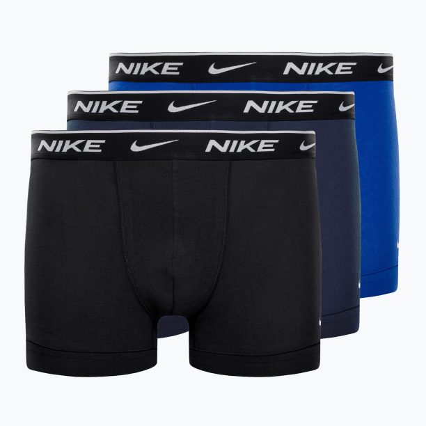 Мъжки боксерки Nike Everyday Cotton Stretch Trunk 3Pk UB1 obsidian / game royal / black