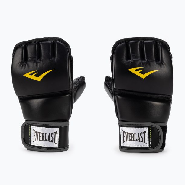 Мъжки граплинг ръкавици с палец EVERLAST MMA ръкавици черни EV7562