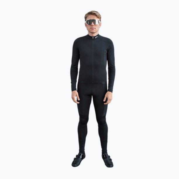 Мъжки колоездачен анцуг с дълъг ръкав POC Ambient Thermal Jersey uranium black