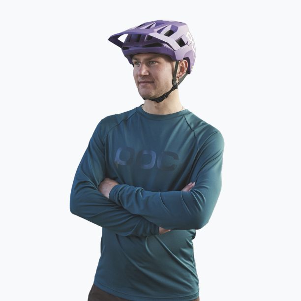 Мъжки колоездачен анцуг с дълъг ръкав POC Reform Enduro Jersey dioptase blue