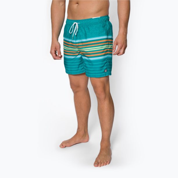 Мъжки къси панталони за плуване Billabong All Day Stripes teal