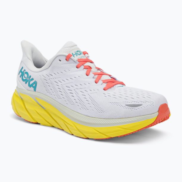 Мъжки обувки за бягане HOKA Clifton 8 Wide white 1121374-BDBI