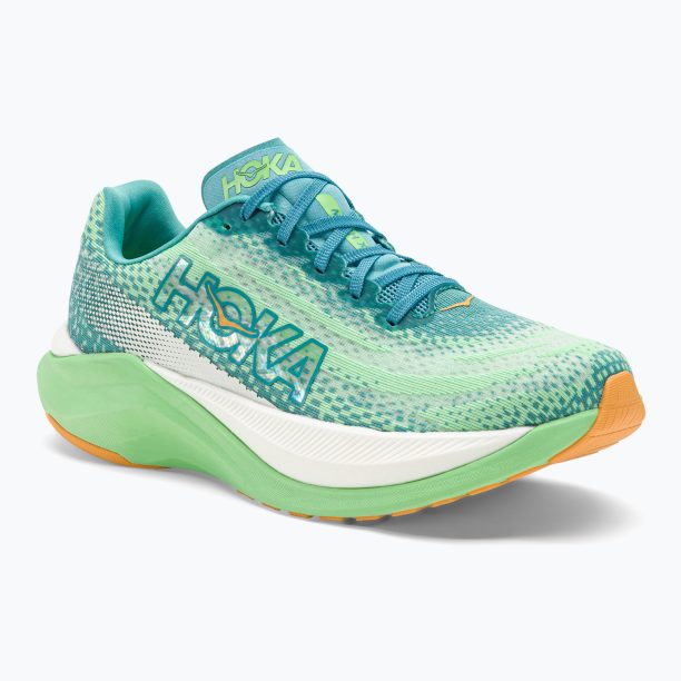 Мъжки обувки за бягане HOKA Mach X ocean mist/lime glow