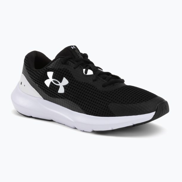 Мъжки обувки за бягане Under Armour Surge 3 в черно и бяло 3024883