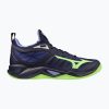 Мъжки обувки за волейбол Mizuno Wave Dimension evening blue / tech green / lolite