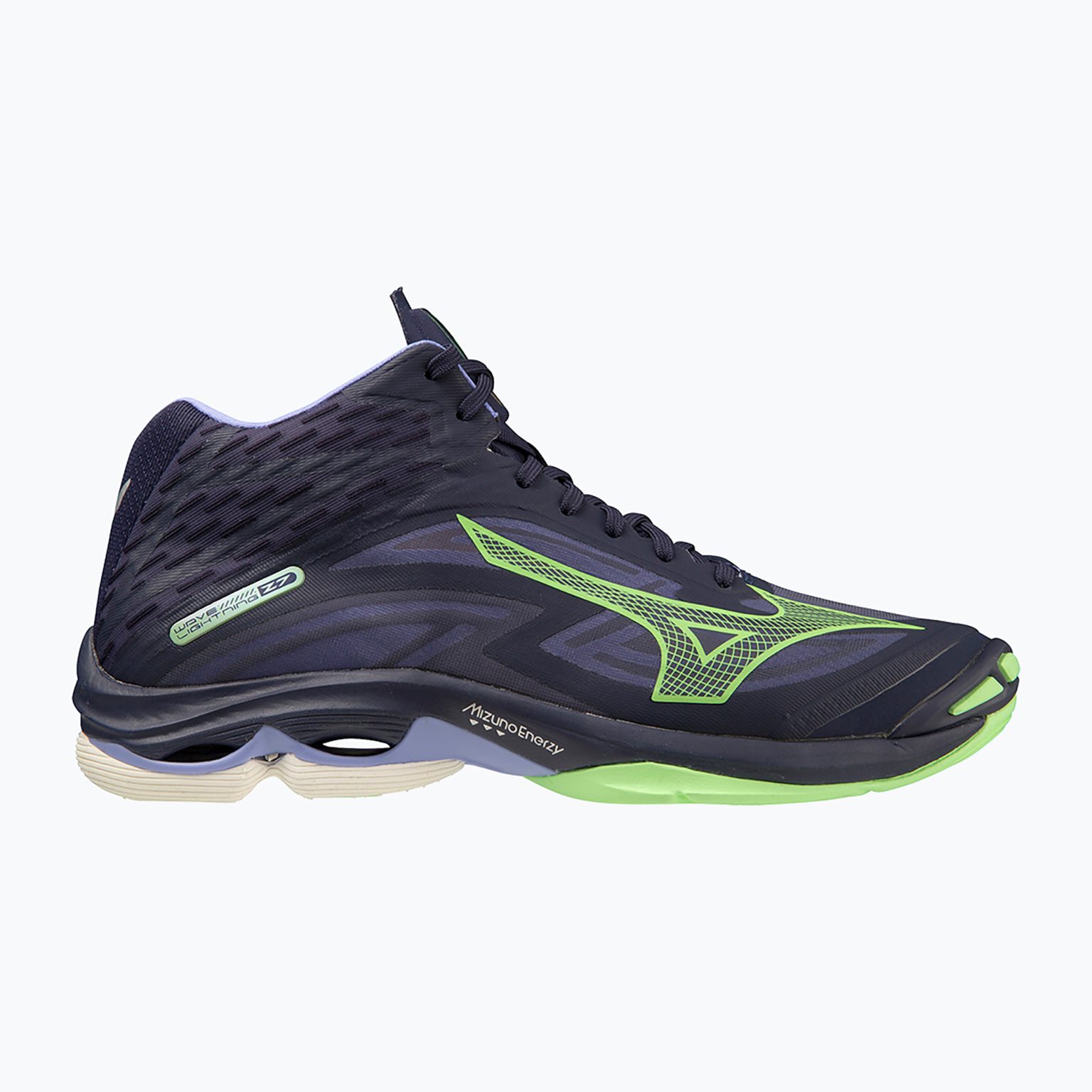 Мъжки обувки за волейбол Mizuno Wave Lightning Z7 Mid evening blue / tech green / lolite