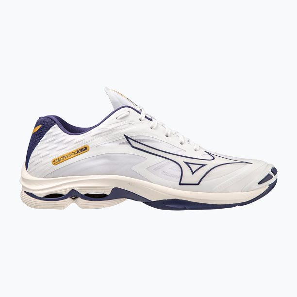 Мъжки обувки за волейбол Mizuno Wave Lightning Z7 white / blue ribbon / mp gold