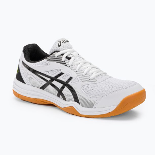 Мъжки обувки за скуош ASICS Upcourt 5 white / safety yellow