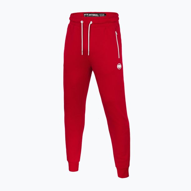 Мъжки панталони Pitbull West Coast Trackpants Small Logo Terry Group red