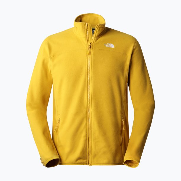 Мъжки поларен суитшърт The North Face 100 Glacier FZ yellow NF0A5IHQH9D1