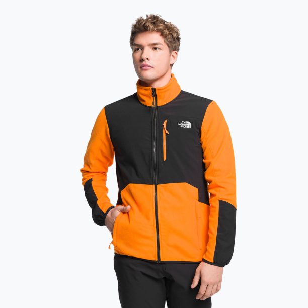 Мъжки поларен суитшърт The North Face Glacier Pro FZ black and orange NF0A5IHS7Q61