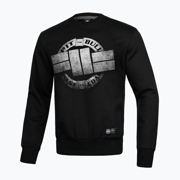 Мъжки потник Pitbull West Coast Steel Logo Crewneck черен