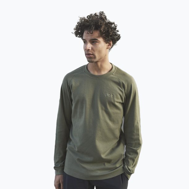 Мъжки потник за преходи POC Poise Crew epidote green