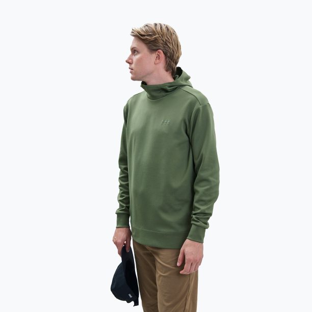 Мъжки потник за преходи POC Poise Hoodie epidote green