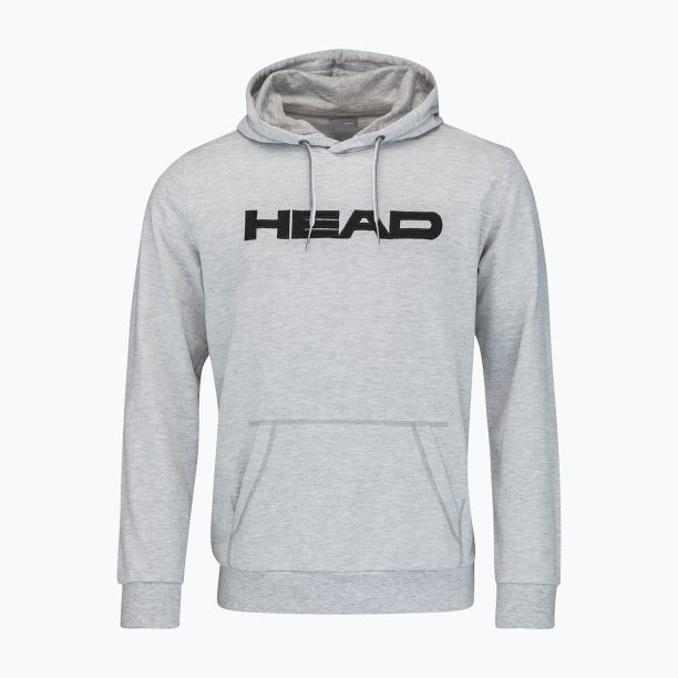 Мъжки потник за тенис HEAD Club Byron Hoodie сив 811449GM