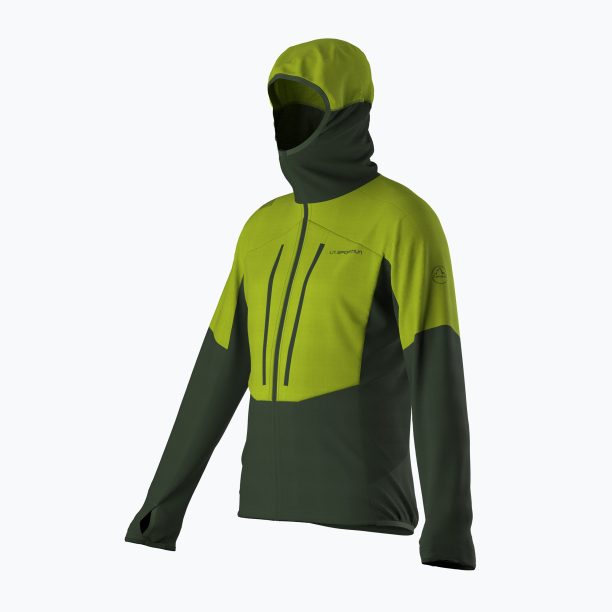 Мъжки потник за трекинг La Sportiva Session Tech Hoody forest/lime punch