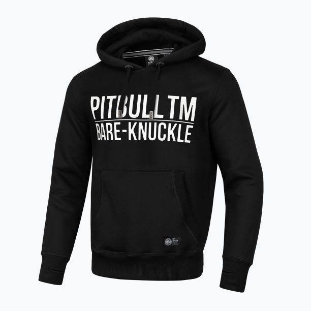 Мъжки потник с качулка Pitbull West Coast Bare Knuckle Hooded black