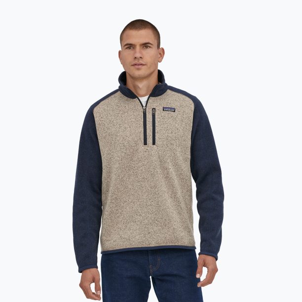 Мъжки пуловер Patagonia Better Sweater 1/4 Zip с поларен пуловер oar tan